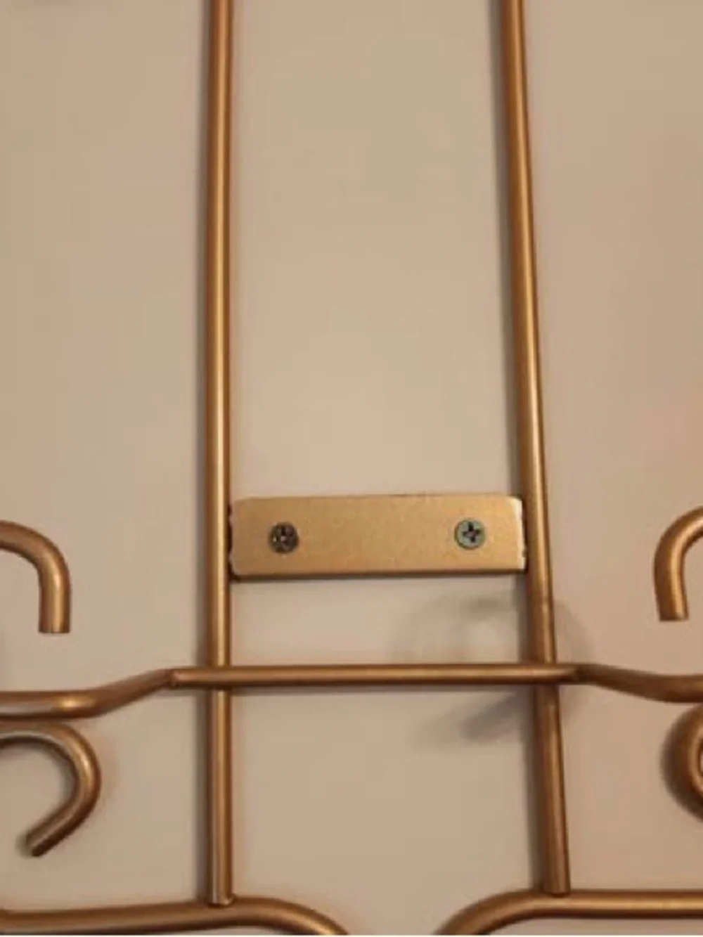 Vintage Metal Scroll Plate Holders Set of 2, Ornate Gold Wall Decor